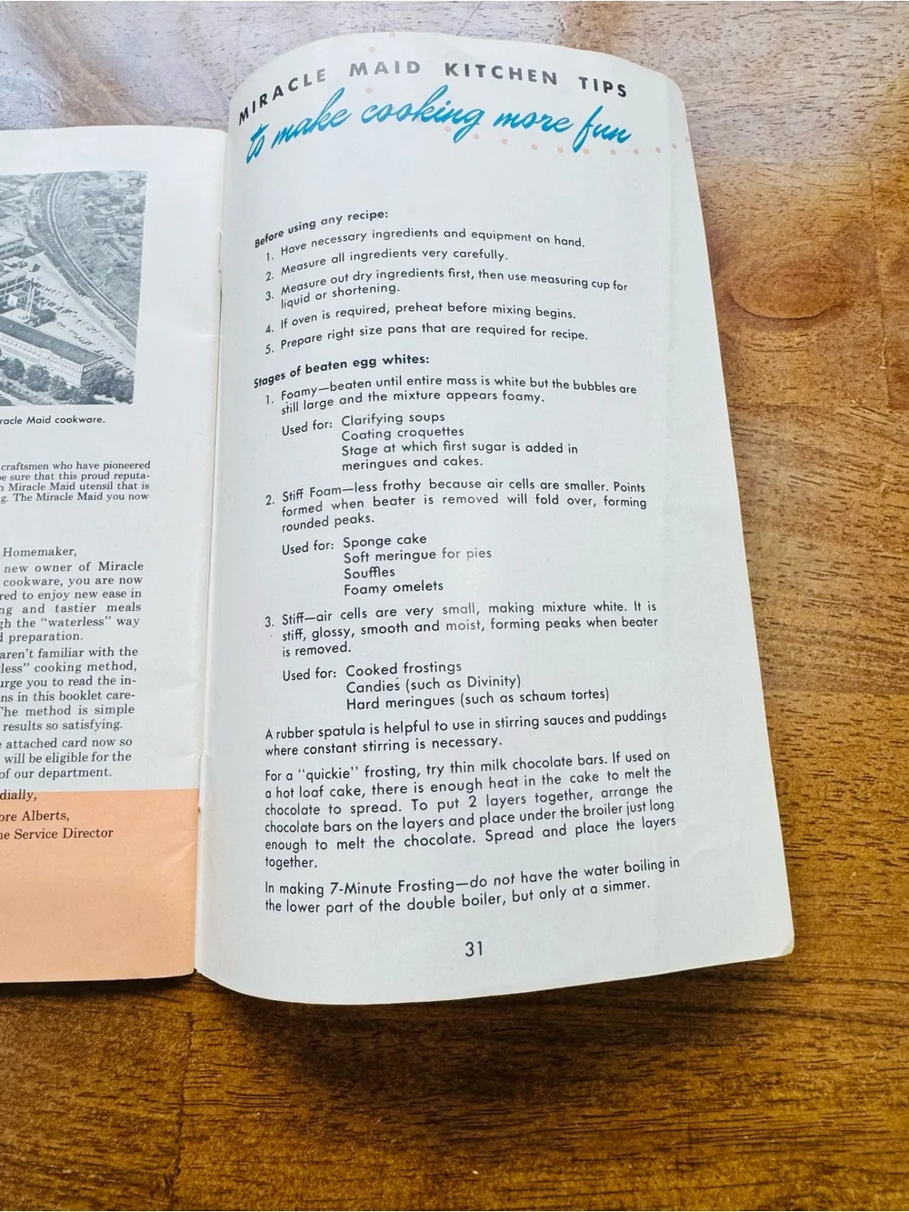 Vintage Miracle Maid Cookware Booklet with Recipes 1958